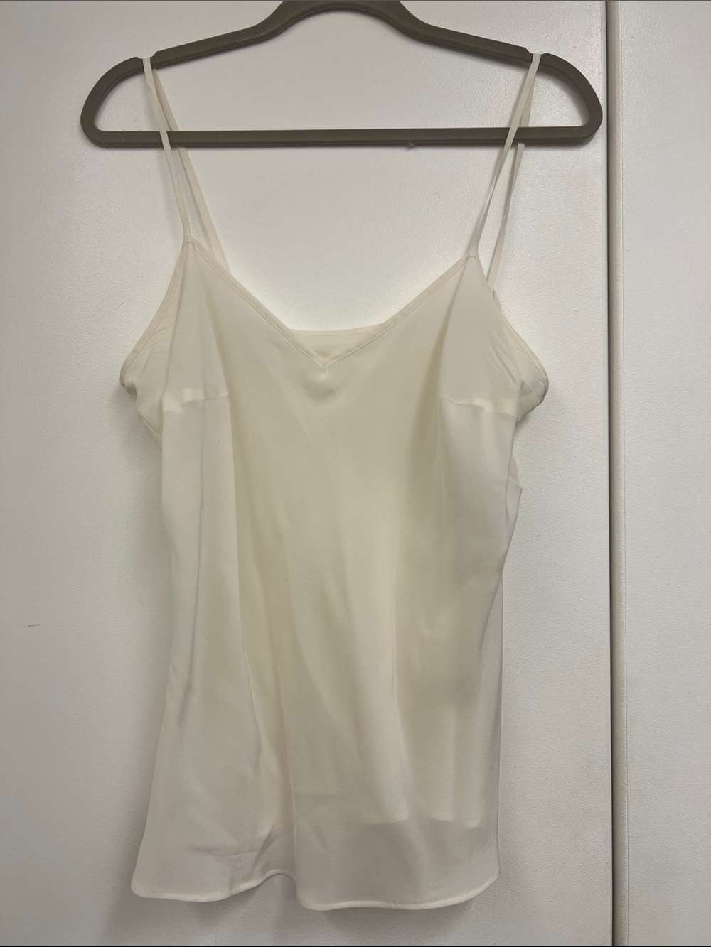 Escada Classic Ivory Off White Cami Tank Top - Women's Slip Top Silk